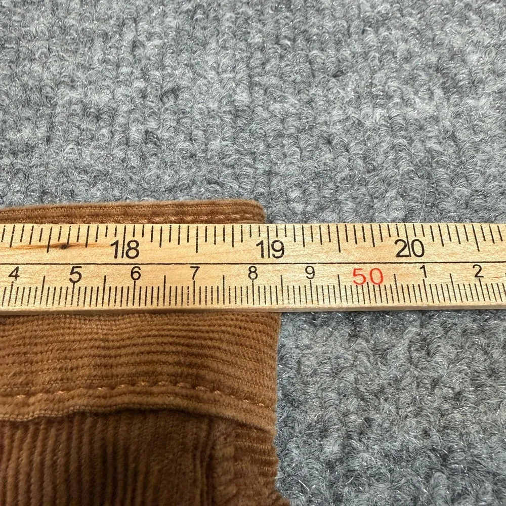 J. Crew‎ Corduroy Pants Mens 35x28 Burnt Orange Slim Flex Straight Leg Casual